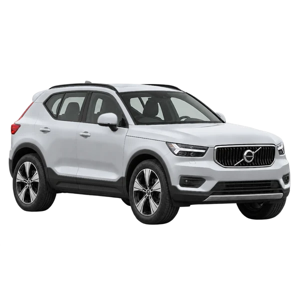 2020 Volvo XC40 in Silber, Ansicht: Dreiviertelansicht vorne (nach rechts)