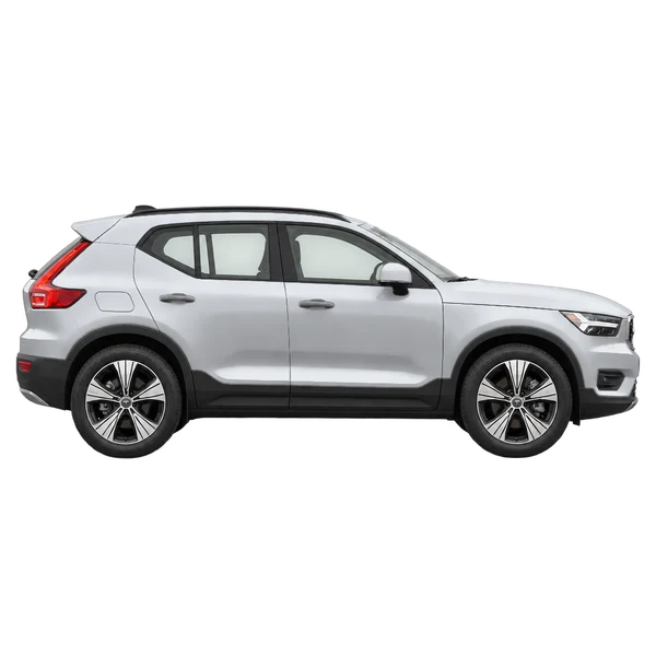 2020 Volvo XC40 in Silber, Ansicht: Seite (nach rechts gewandt)