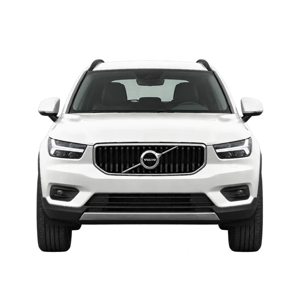 Volvo XC40 2022 باللون أبيض، منظر أمامي