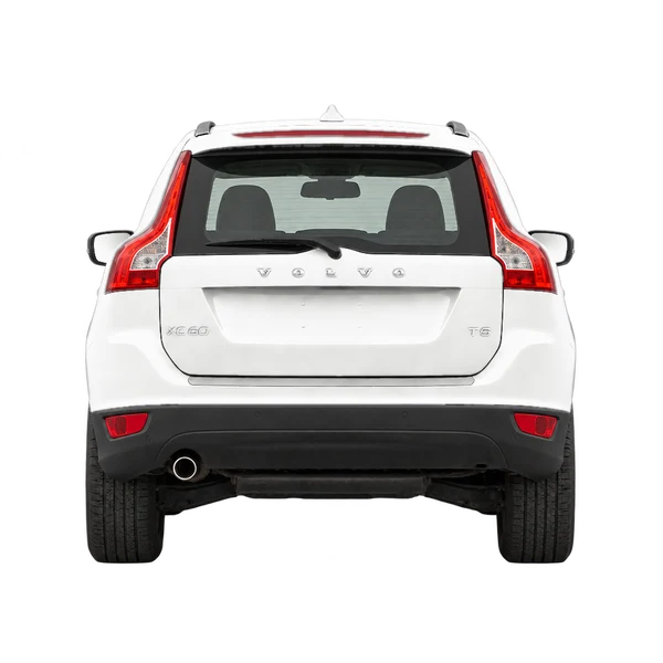 white 2010 Volvo XC60 rear view