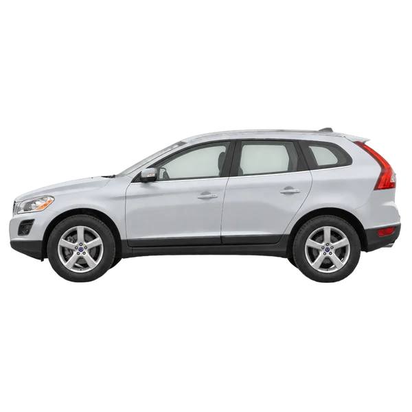 2015 Volvo XC60 in Silber, Ansicht: Seite (nach links gerichtet)