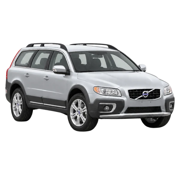 シルバーの2015 Volvo XC70（フロントスリークォーター（右向き）ビュー）