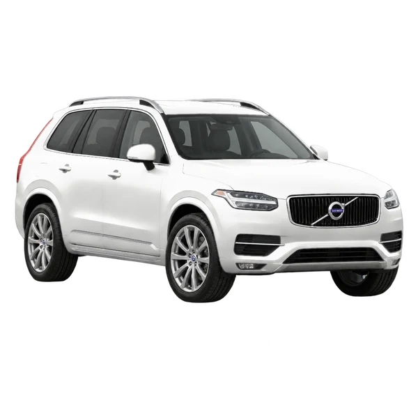 Volvo XC90 2015 en blanco, vista frontal tres cuartos (hacia la izquierda)