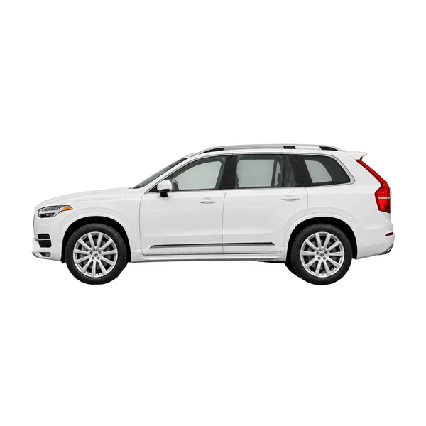 Volvo XC90 2015 en blanco, vista lateral (mirando a la izquierda)