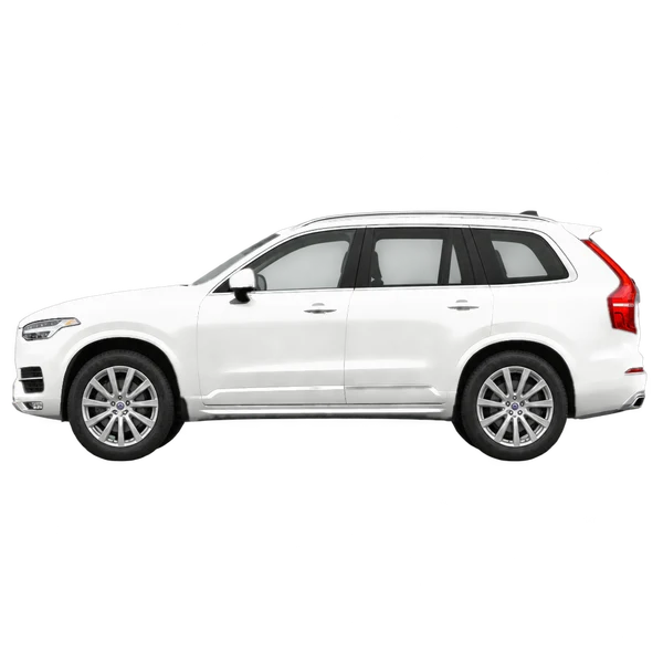 Volvo XC90 2016 en blanco, vista lateral (mirando a la izquierda)