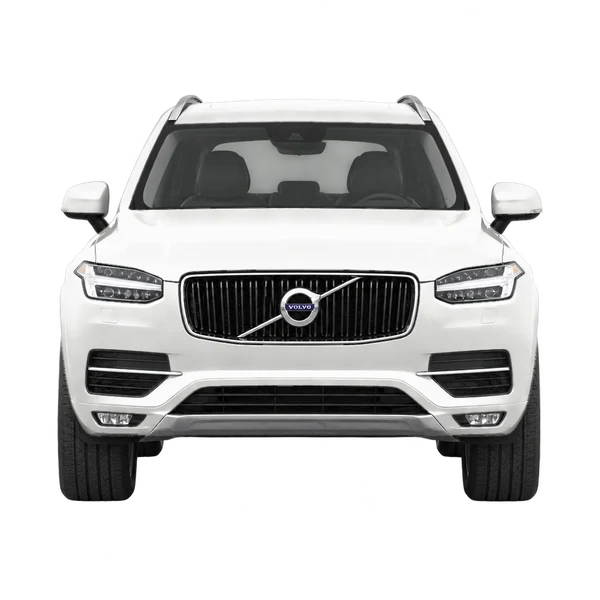 ホワイトの2020 Volvo XC90(正面ビュー)