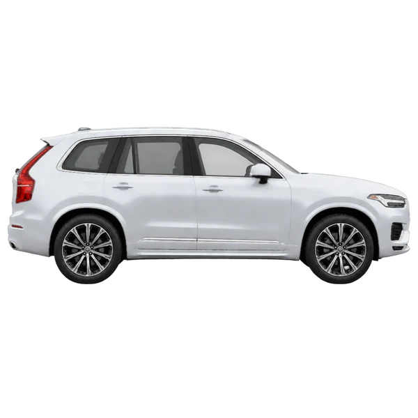 2027 Volvo XC90 in Silber, Ansicht: Seite (nach rechts gewandt)