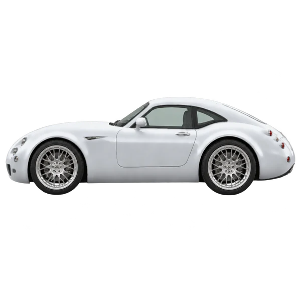 Wiesmann GT MF5 2009 باللون فضي، منظر جانبي (متجه إلى اليسار)