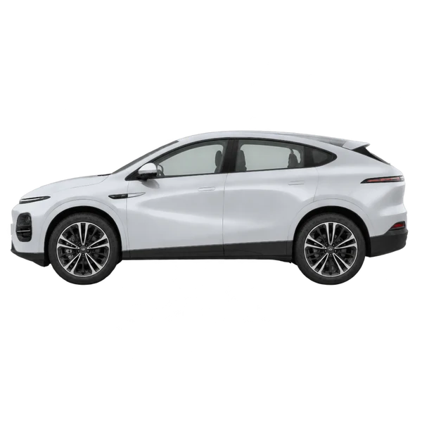 XPeng G6 2025 prata, vista lateral (voltada para a esquerda)