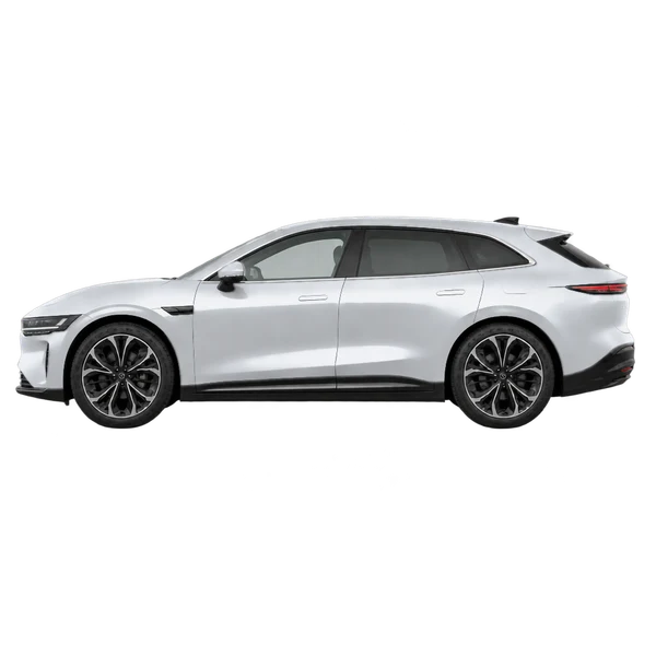 2026 Zeekr 7GT in Silber, Ansicht: Seite (nach links gerichtet)