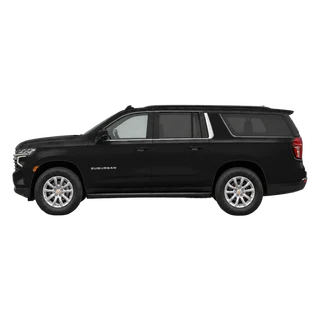 2024 Chevrolet Suburban in black, side view